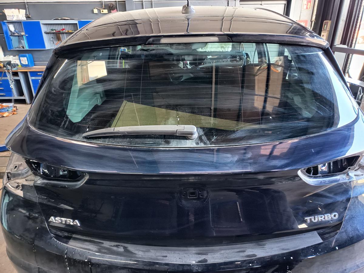 Opel Astra K Schr&auml;gheck orig Heckklappe mit Scheibe Z22X Blau vor Facelift Bj 18