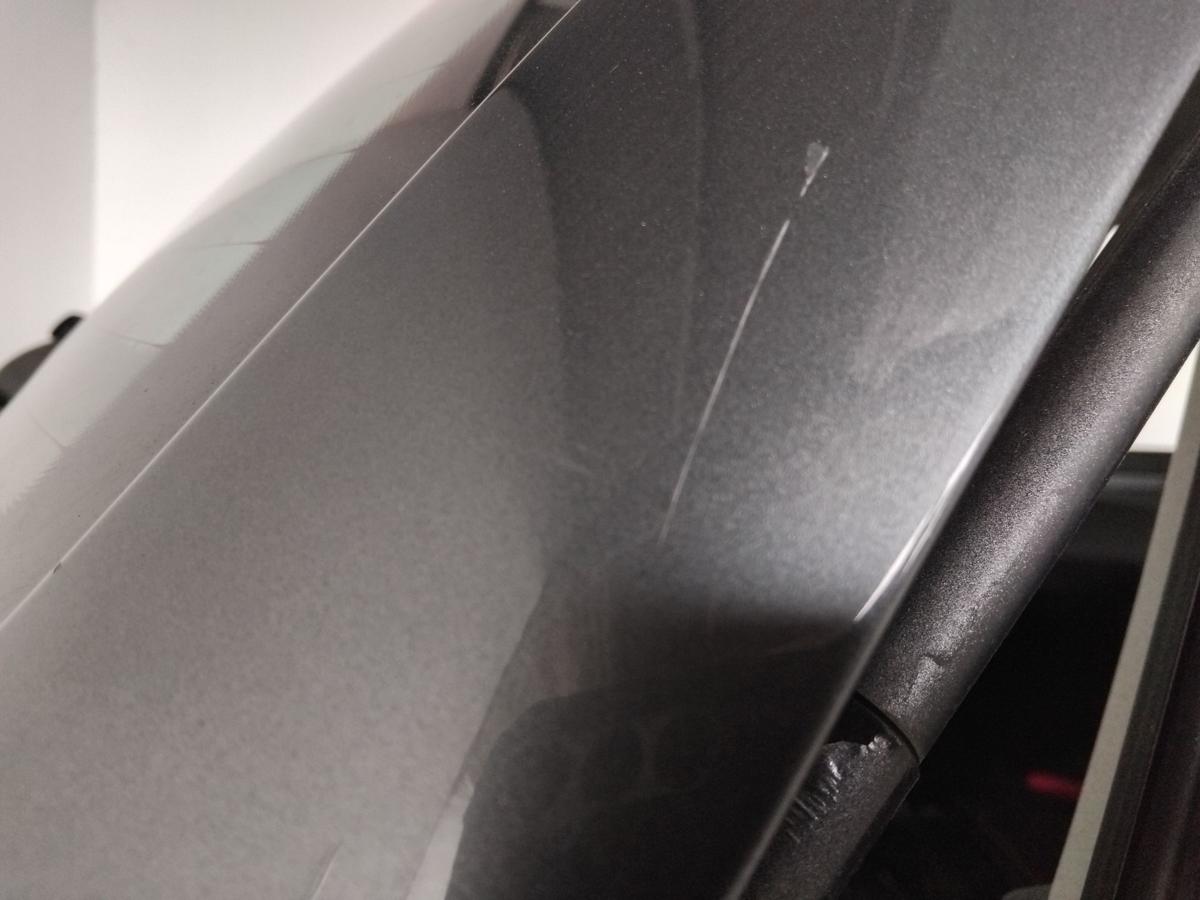 VW Touran 1T Heckklappe LD7X platinumgraumetallic mit Heckscheibe BJ2004