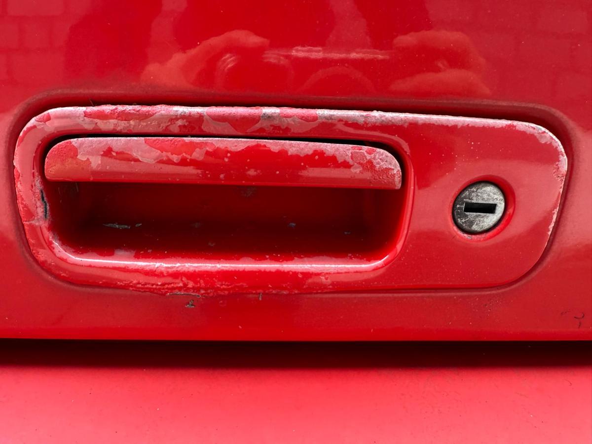 VW Lupo 6E 3L original Heckklappe mit Heckscheibe LP3G Flashrot Rohbau BJ99
