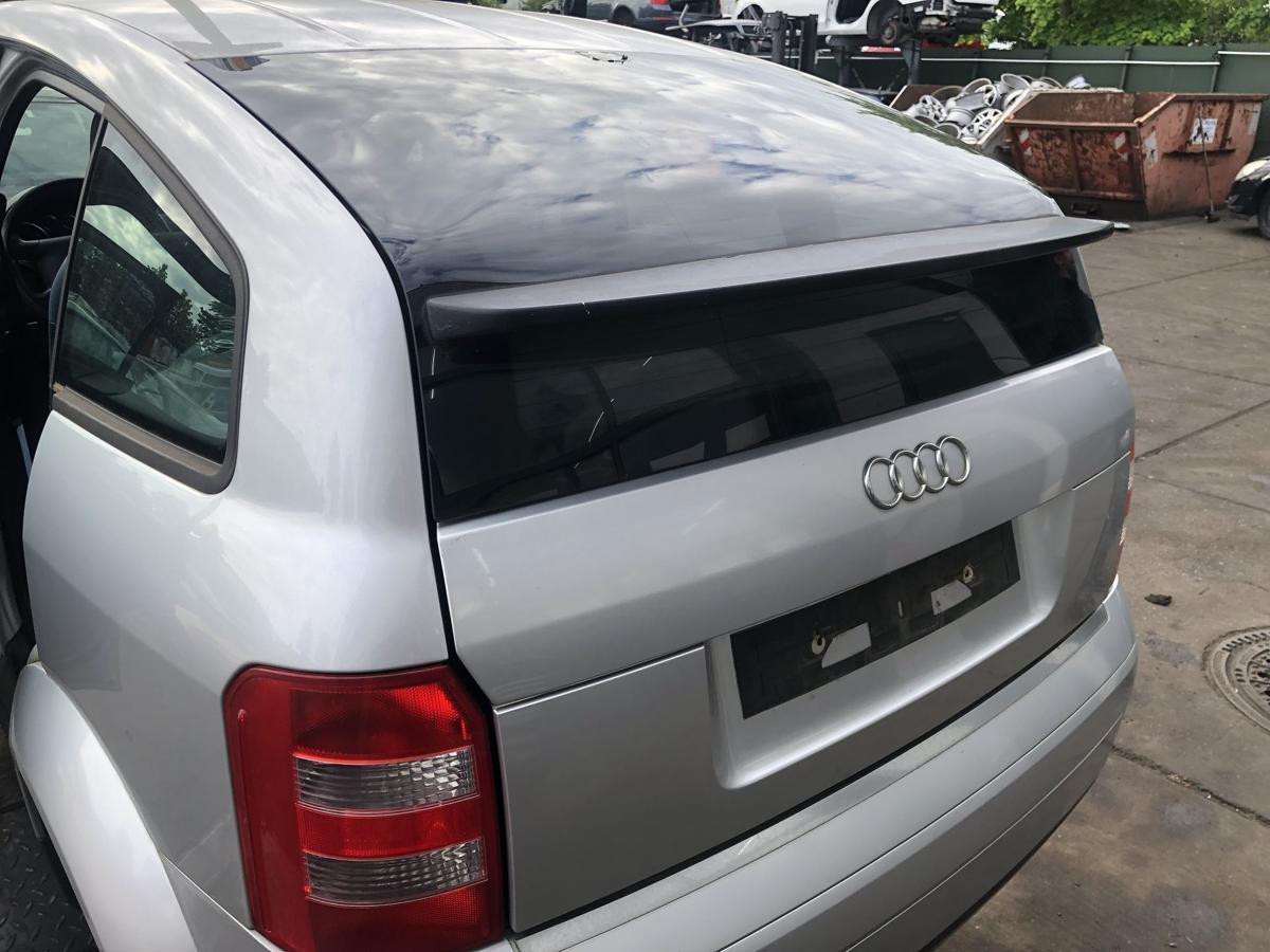 Audi A2 original Heckklappe mit Scheibe Deckel hinten Y7W Lichtsilber Bj 2001