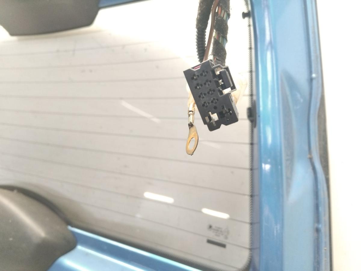 Skoda Roomster 5J Heckklappe LF5S Indigoblaumetallic mit Heckscheibe klar BJ2009