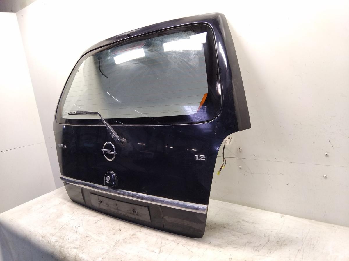 Opel Agila A Heckklappe saphirschwarzmetallic Z20R mit Heckscheibe Bj.2003