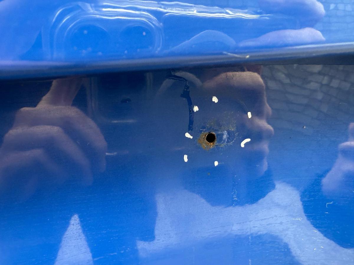 Peugeot 207 original Heckklappe mit Scheibe EGJ Blau Santorin Rohbau BJ07