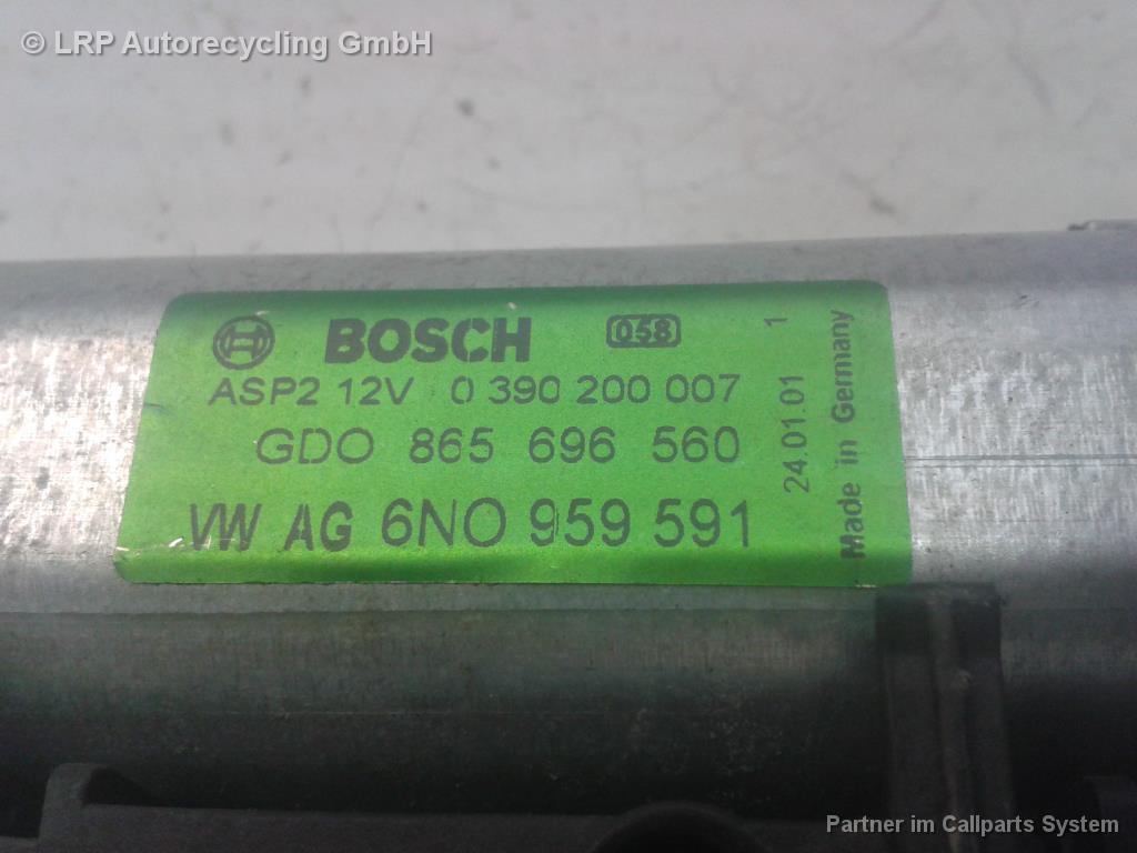 VW Polo 9N1 Schiebedachmotor 6N0959591 0390200007 BOSCH Schrägheck BJ2001