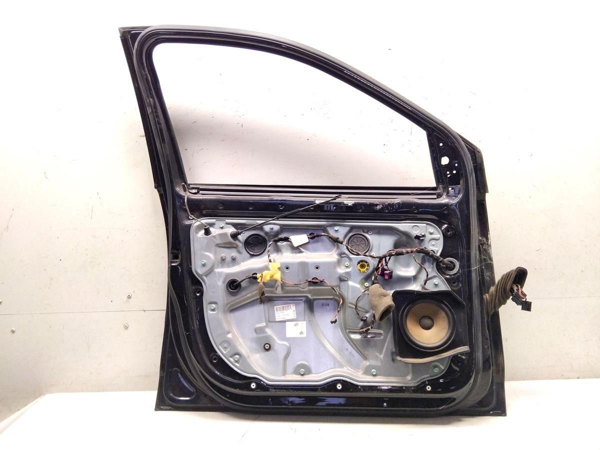 VW Polo 9N3 Tür vorn links Fahrertür links 5türig schwarzmetallic LC9Z Bj.2007