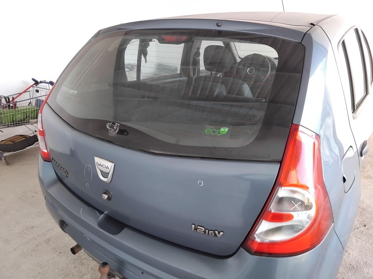 Dacia Sandero 1 original Heckklappe blaumetallic TERNF mit Heckscheibe BJ2009