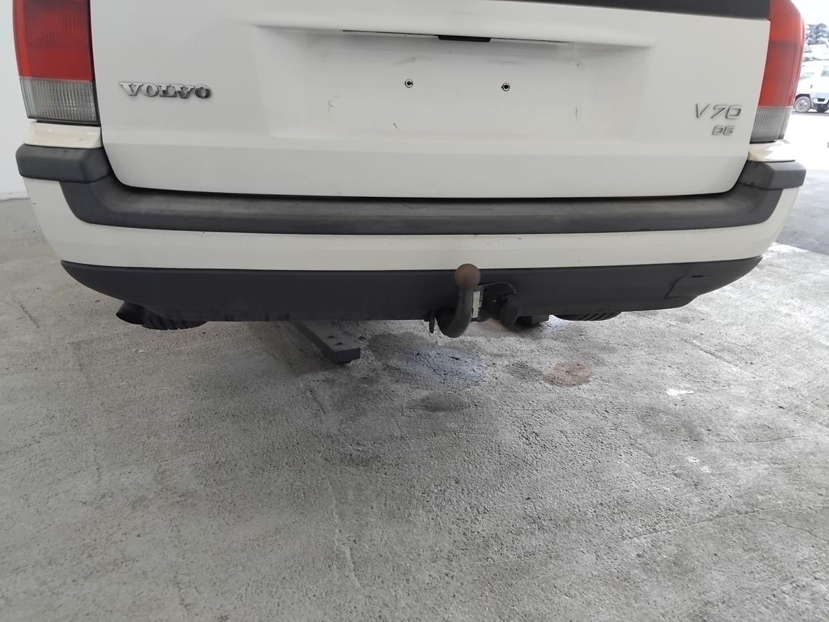 Volvo V70 II Kombi original Stossf&auml;nger Sto&szlig;stange hinten White Solid BJ2002