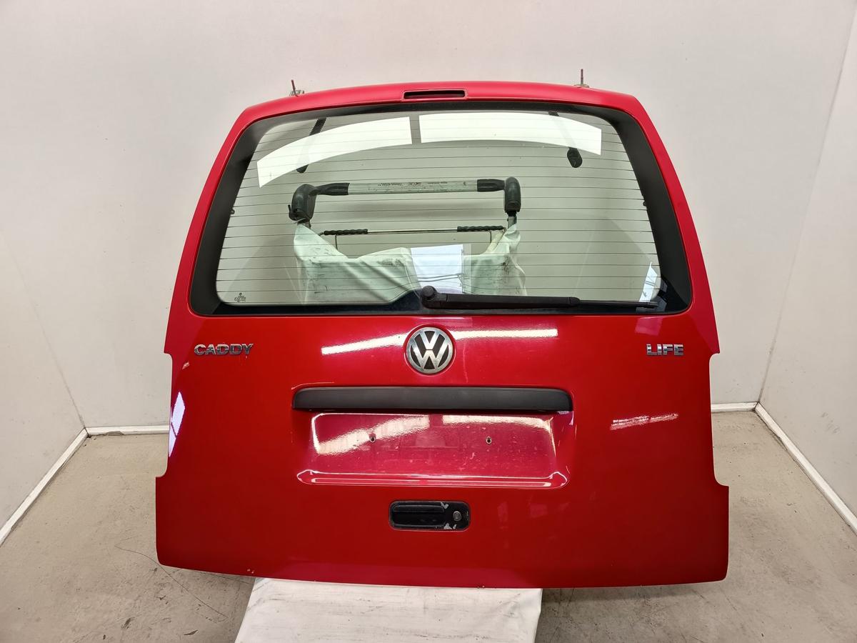 VW Caddy 3 III 2K Life orig Heckklappe mit Scheibe Kofferraum LY3D Rot Bj 2009 VW Caddy 3 III 2K Life orig Heckklappe mit Scheibe Kofferraum LY3D Rot Bj 2009