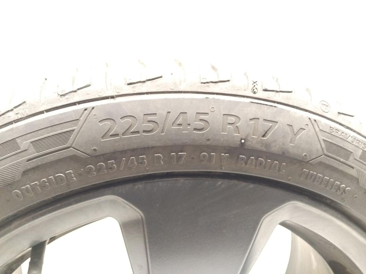 Audi A3 8P Facelift original Aluradsatz schwarz 7.5Jx17H2 ET43 225/45R17 91Y 6mm