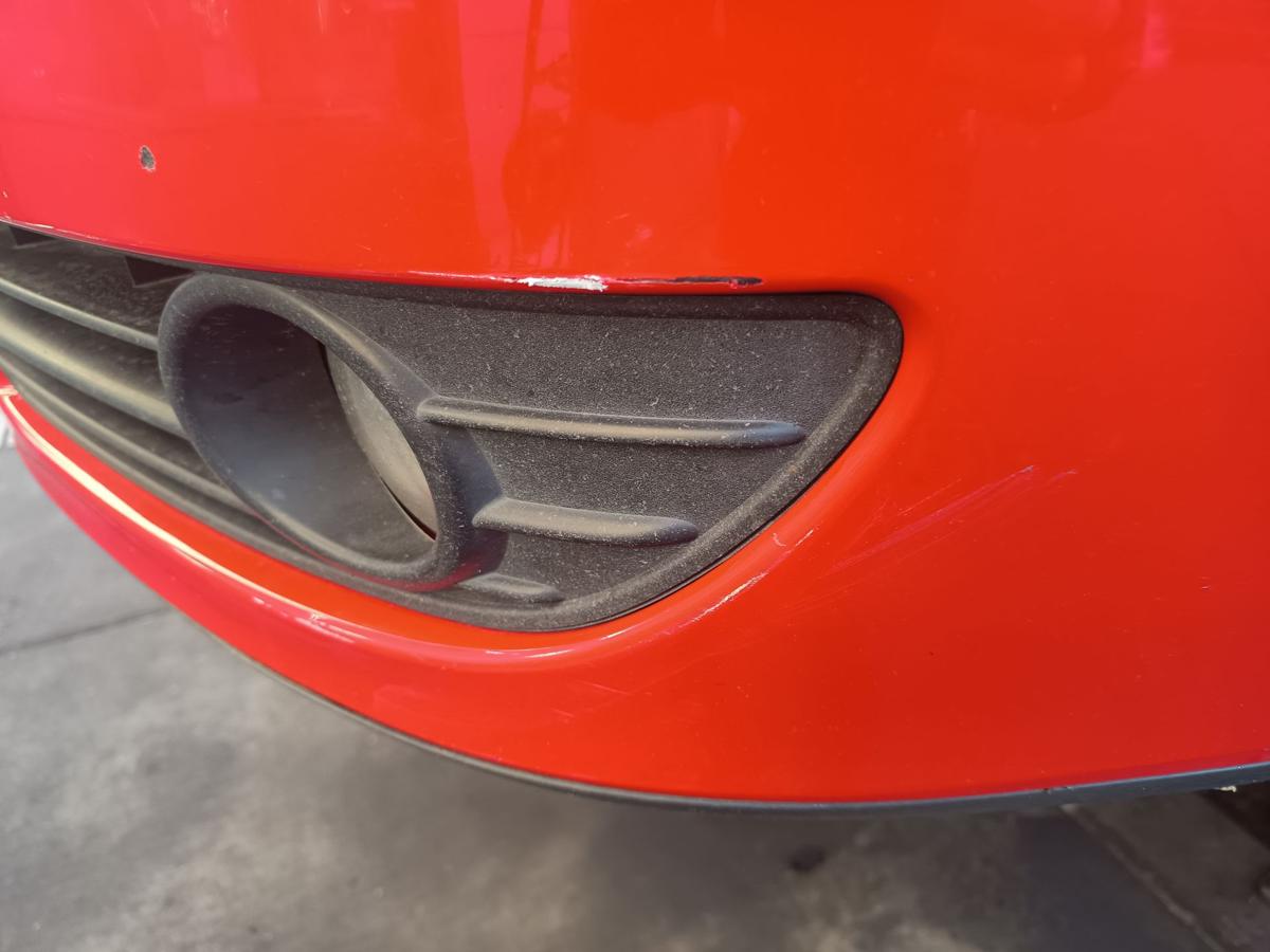 VW Polo 9N3 original Stoßstange Fänger vorn/Front P3G Flashrot Bj 2006