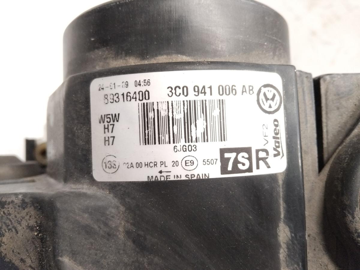 VW Passat 3C original Scheinwerfer vorn rechts Halogen mit LWR Valeo BJ2009