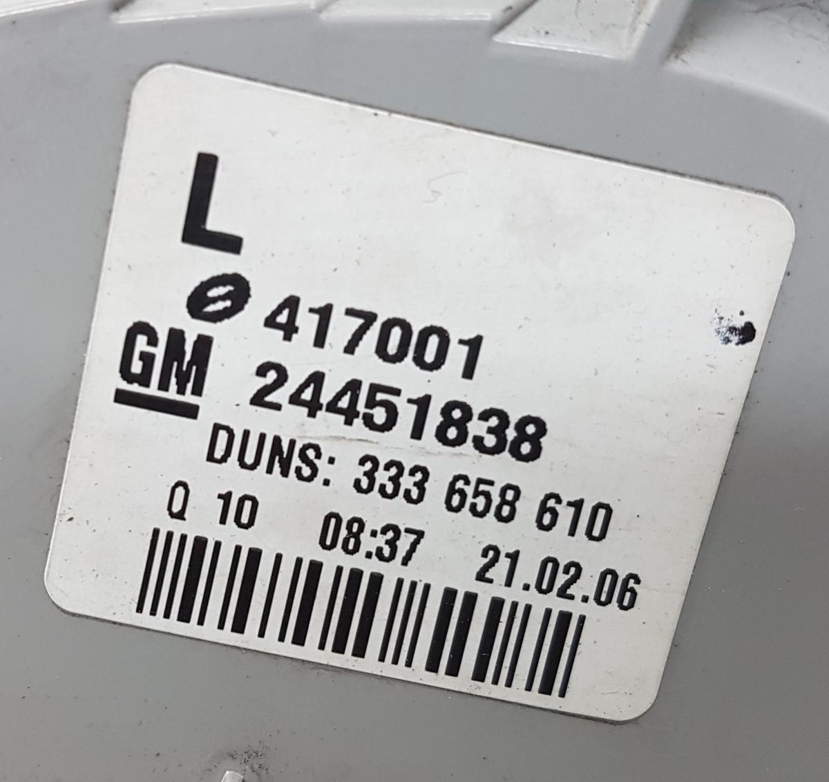 Opel Astra H Caravan Rückleuchte Rücklicht links 24451838 Bj2006 Kombi