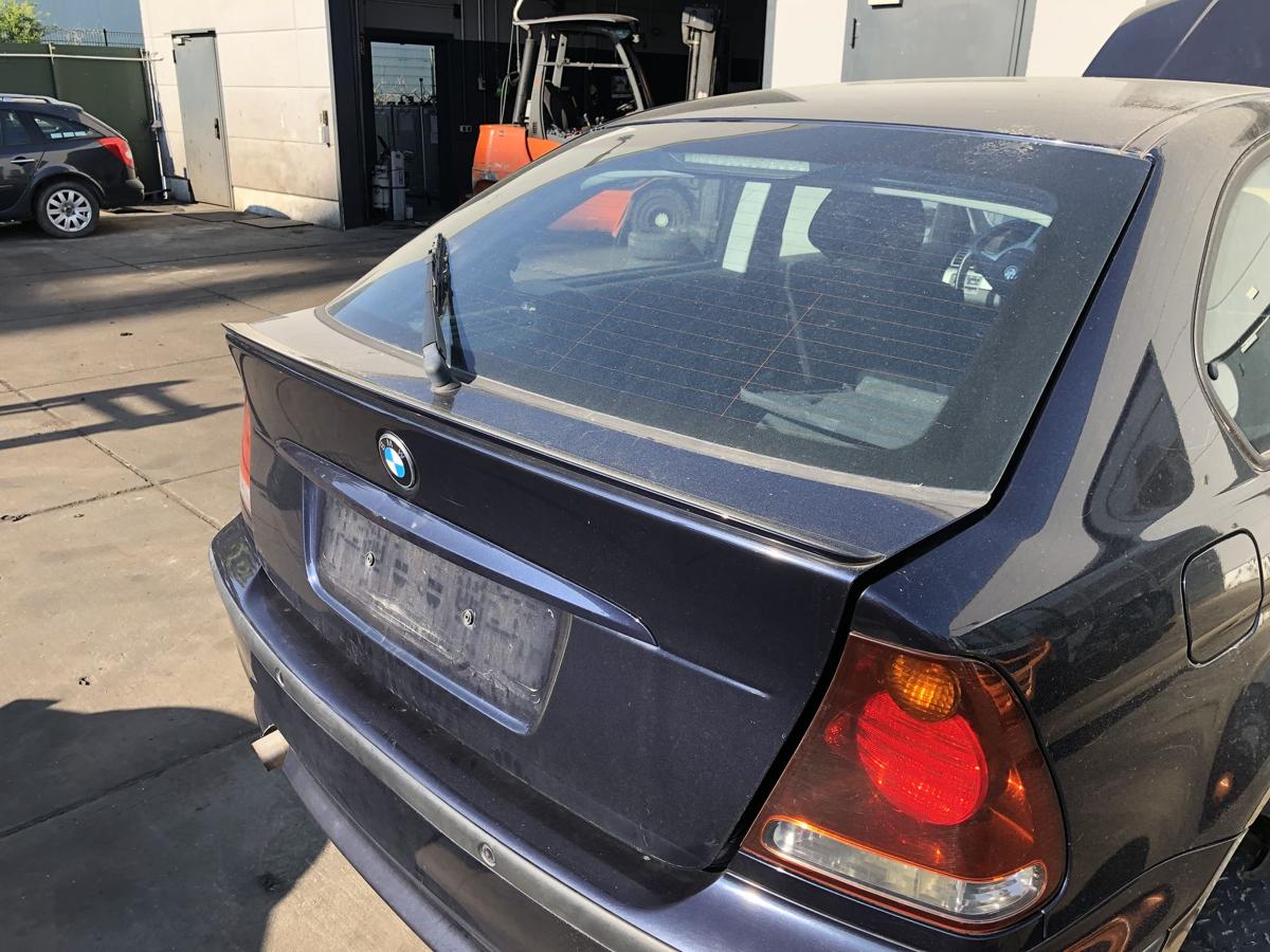 BMW E46 Compact original Heckklappe mit Scheibe 317 Orientblau Bj 2004