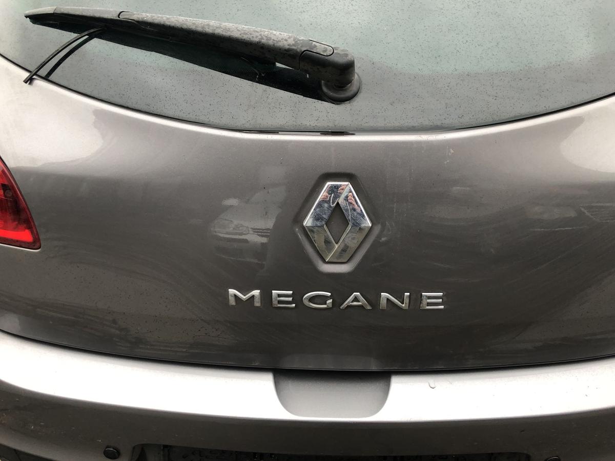Renault Megane III 3 Heckklappe mit Heckscheibe 5 t&uuml;rer TEKNG grau Kofferklappe