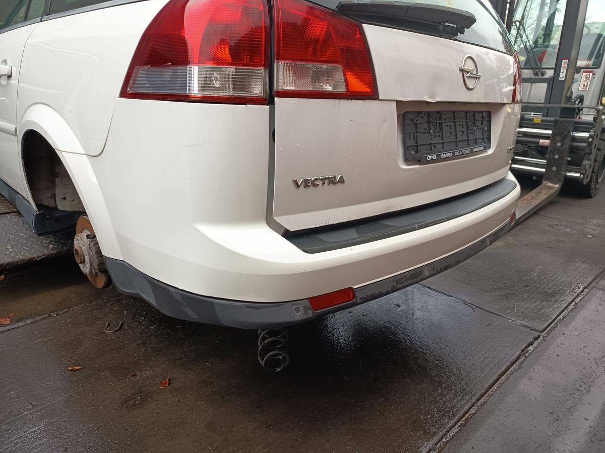 Opel Vectra C Caravan orig Stoßstange hinten Stoßfänger Kombi Z474 Weiß Bj 2008