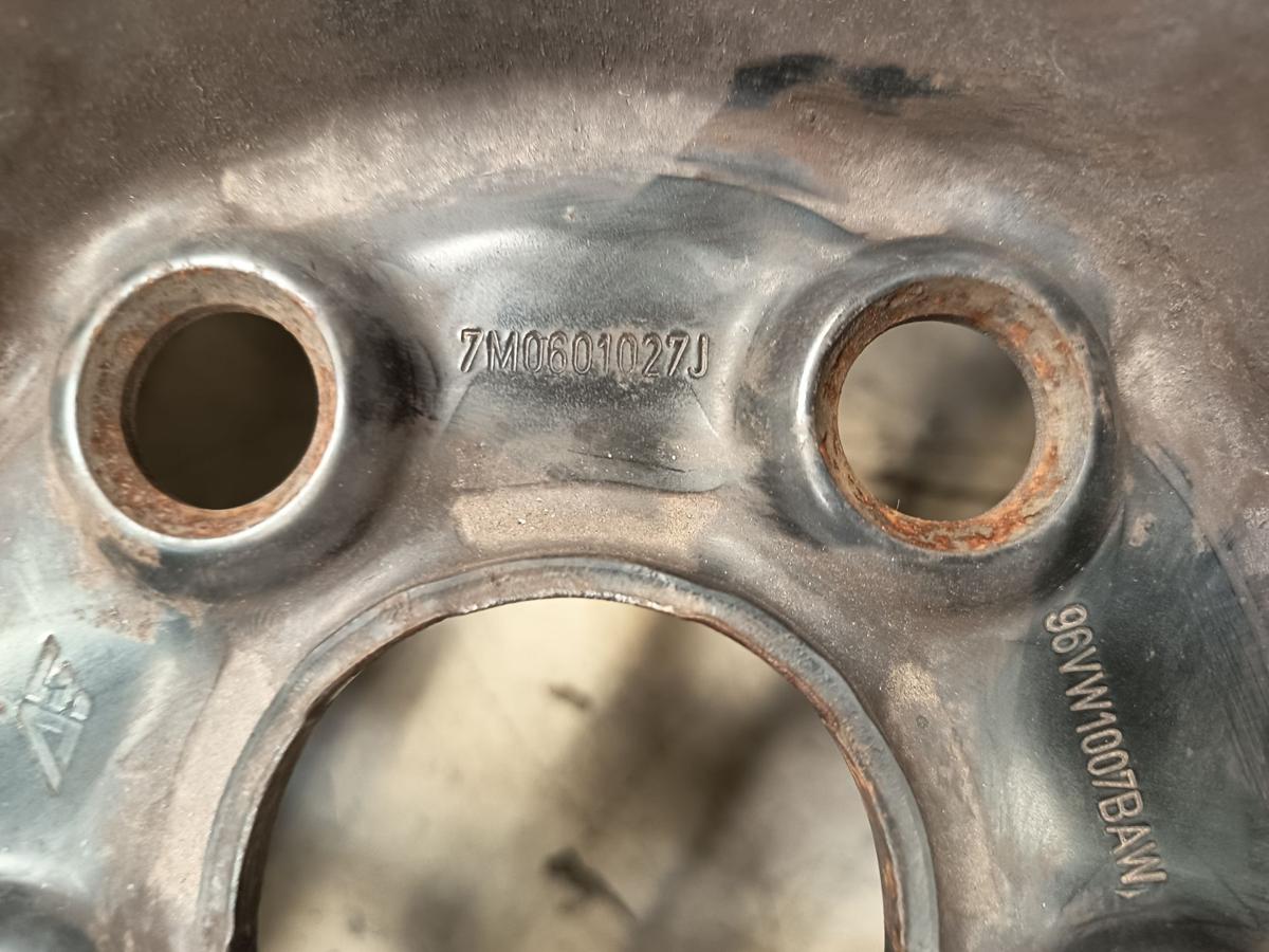 VW Sharan Baujahr 1999 einzelne Stahlfelge 7x16 ET53 7M0601027J