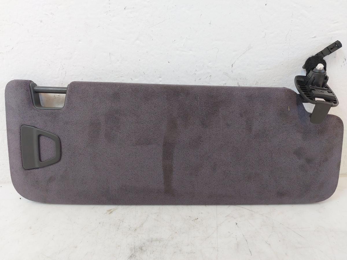 NIO ET7 Elektro Sonnenblende links Spiegel beleuchtet Alcantara Microfaser grau