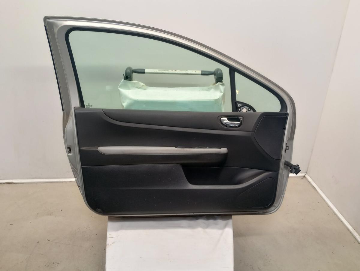 Peugeot 307 orig Tür links Fahrertür 3trg Facelift ETS Aschgrau met Bj 06