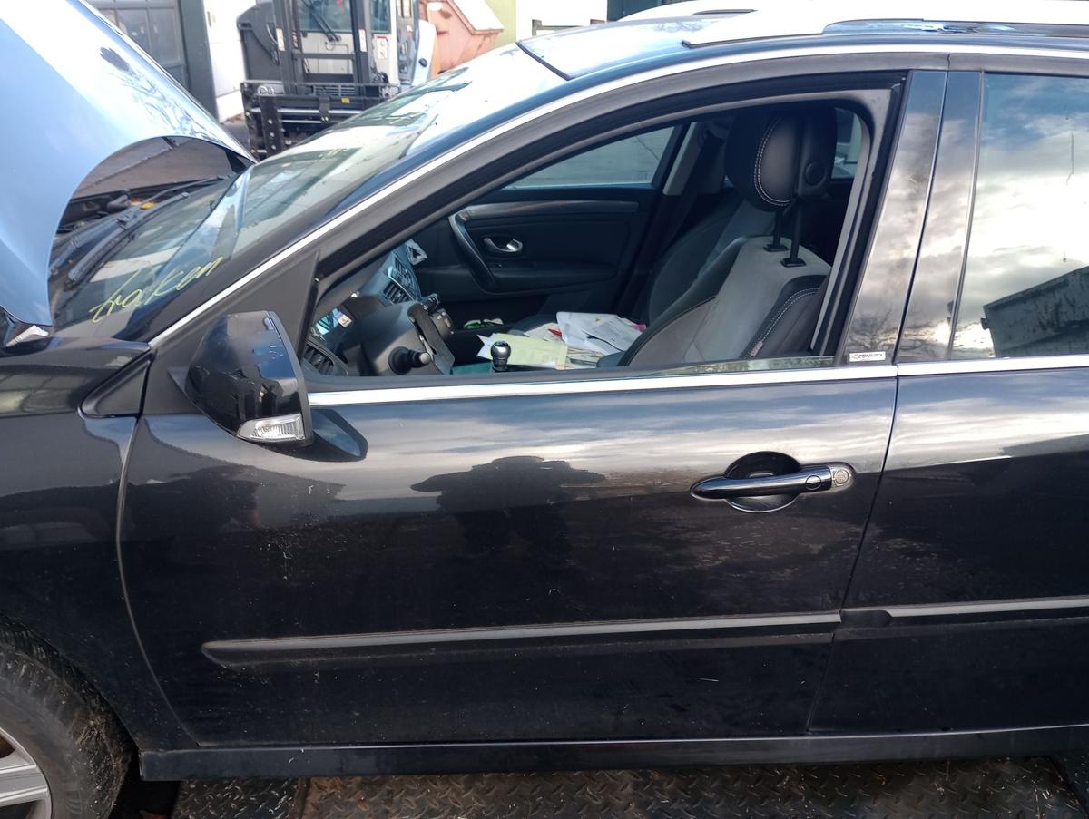 Renault Laguna 3 Grandtour orig Tür VL Fahrertür 676 Perlm.schwarz met Bj 10