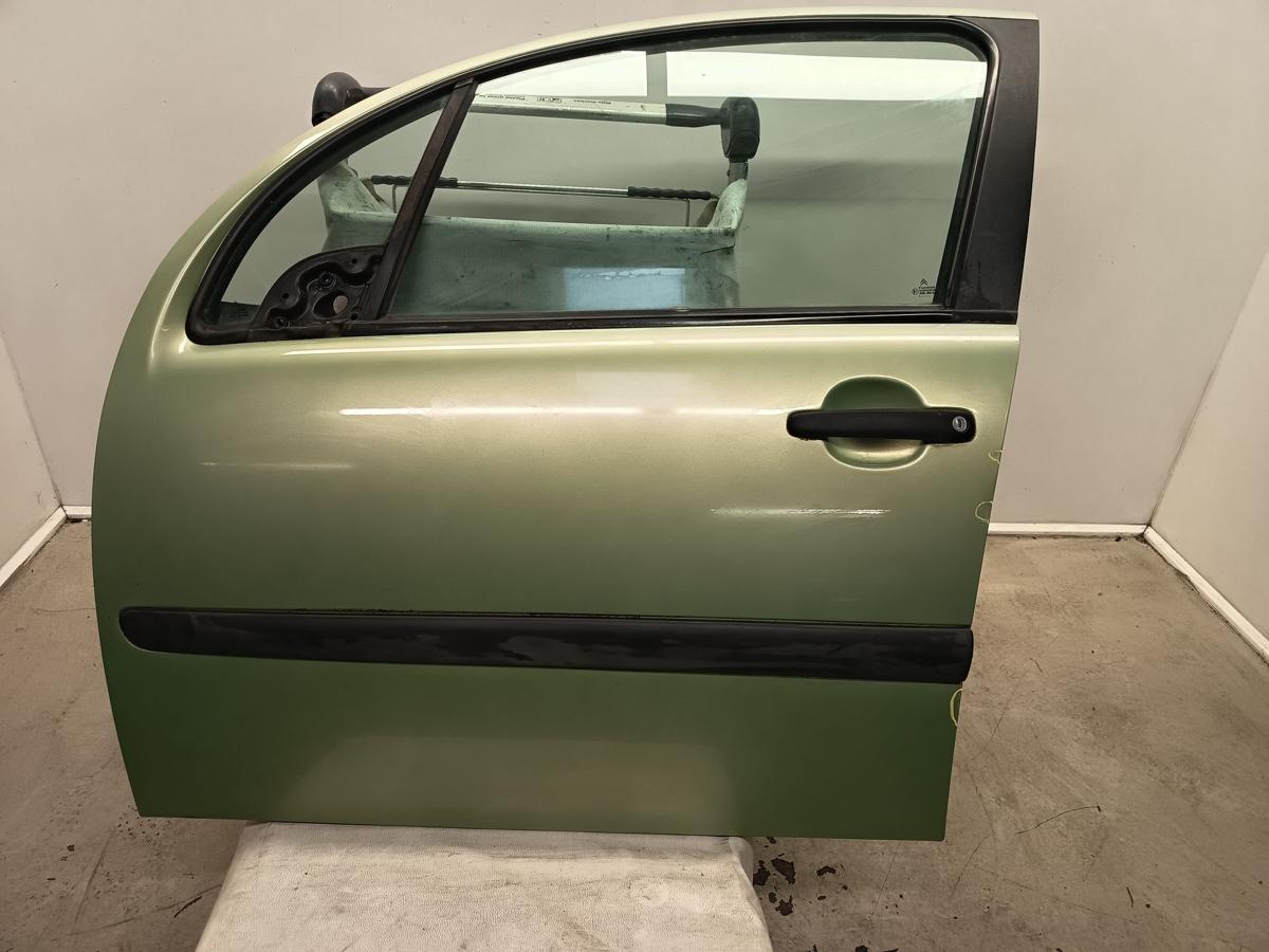 Citroen C3 F Bj 2003 original T&uuml;r vorn links Fahrer KSY Lenzgr&uuml;n