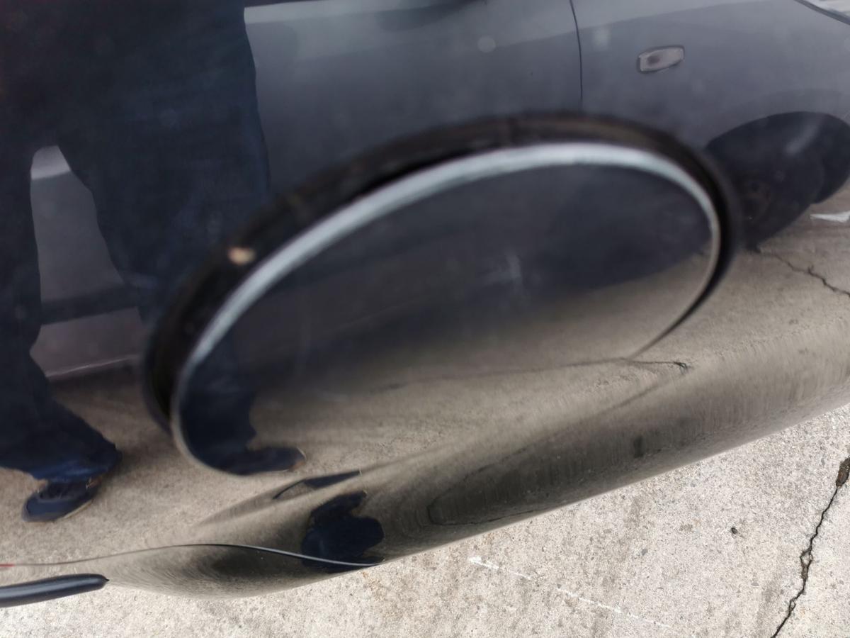 VW Polo 9N1Tankklappe Tankdeckel Tankverschluss L041 Brillantschwarz TEXT