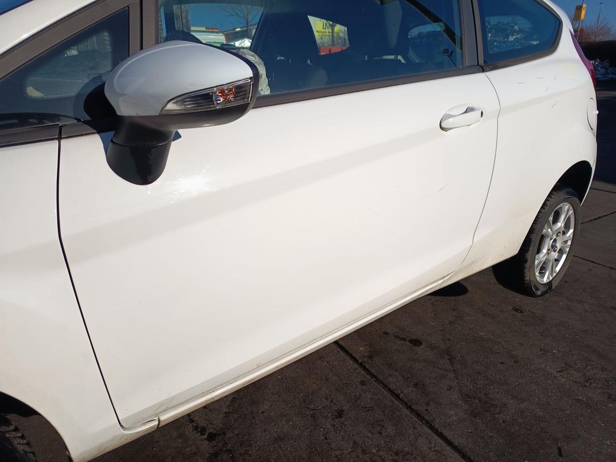 Ford Fiesta VI CCN JA8 orig T&uuml;r links 3trg Fahrert&uuml;r Frost-Wei&szlig; Bj 2013