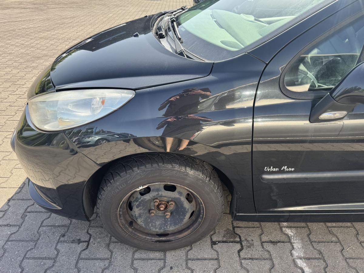 Peugeot 207 original Kotfl&uuml;gel vorn links EXL-Obsidianschwarz Bj.2008