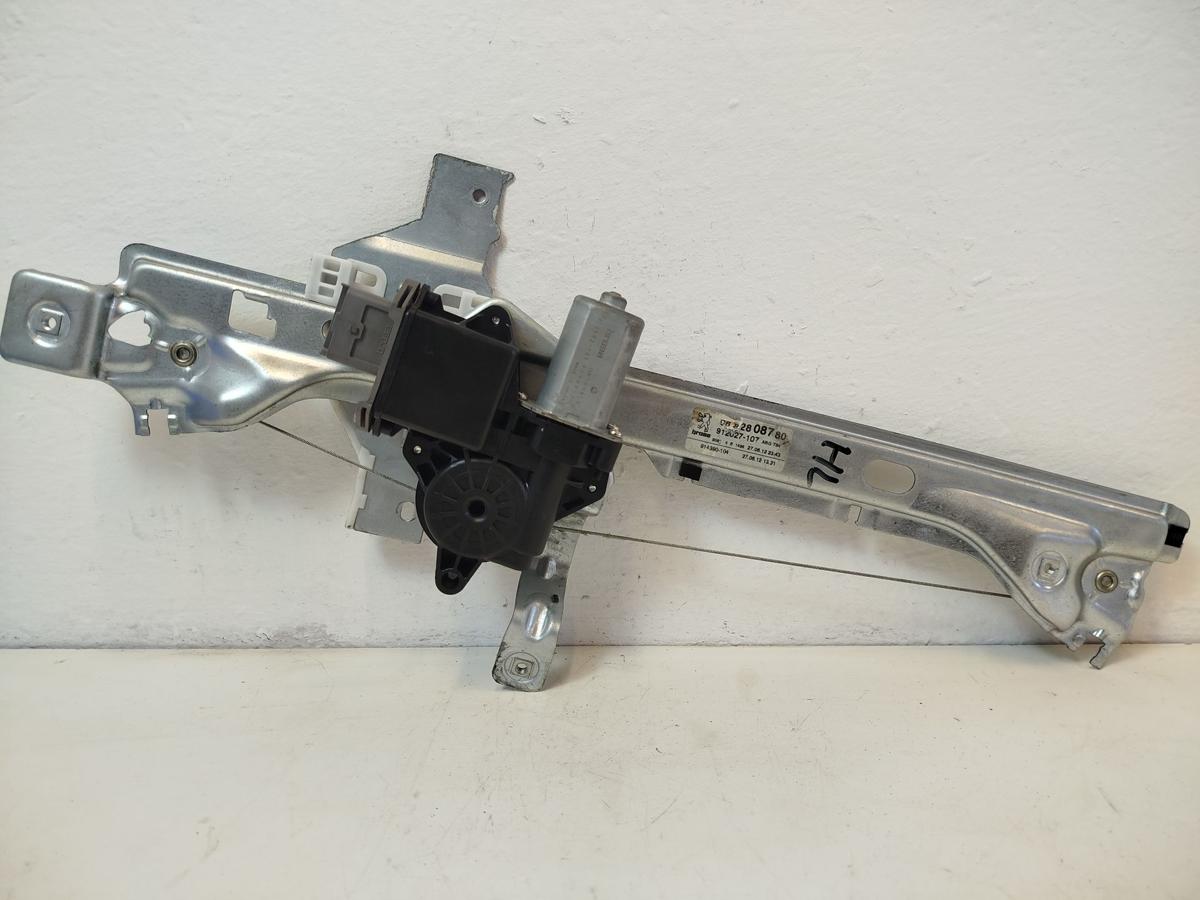 Peugeot 3008 I Typ 0U Fensterheber hinten links elektr Motor und Hebermechanik