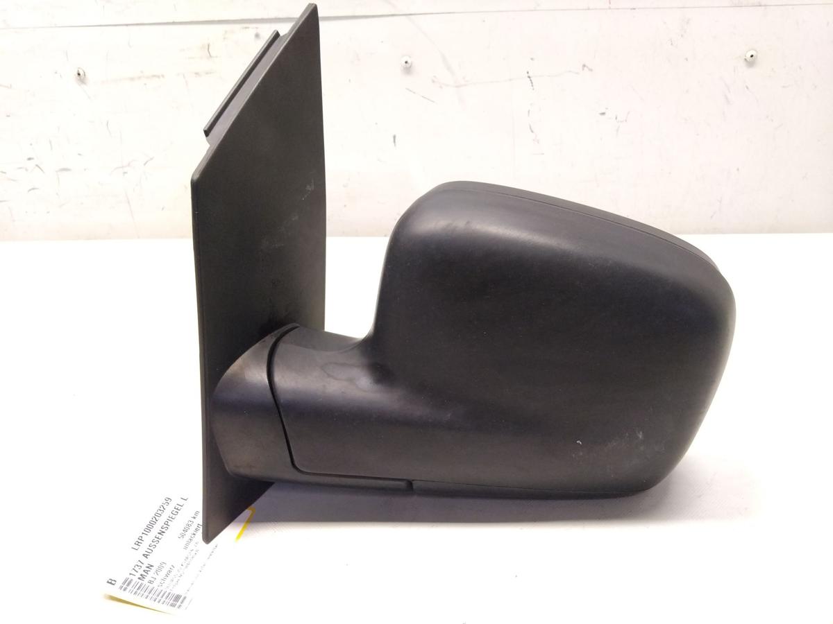 VW Caddy 2K original Au&szlig;enspiegel links schwarz unlackiert manuell BJ2009