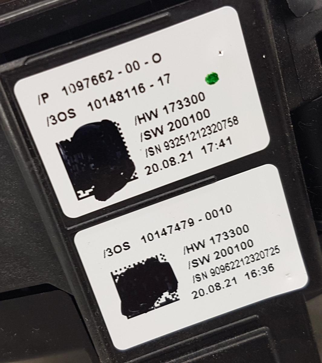 Tesla Model Y Kombischalter Lenkstockschalter Bj2022 1097662-00-O