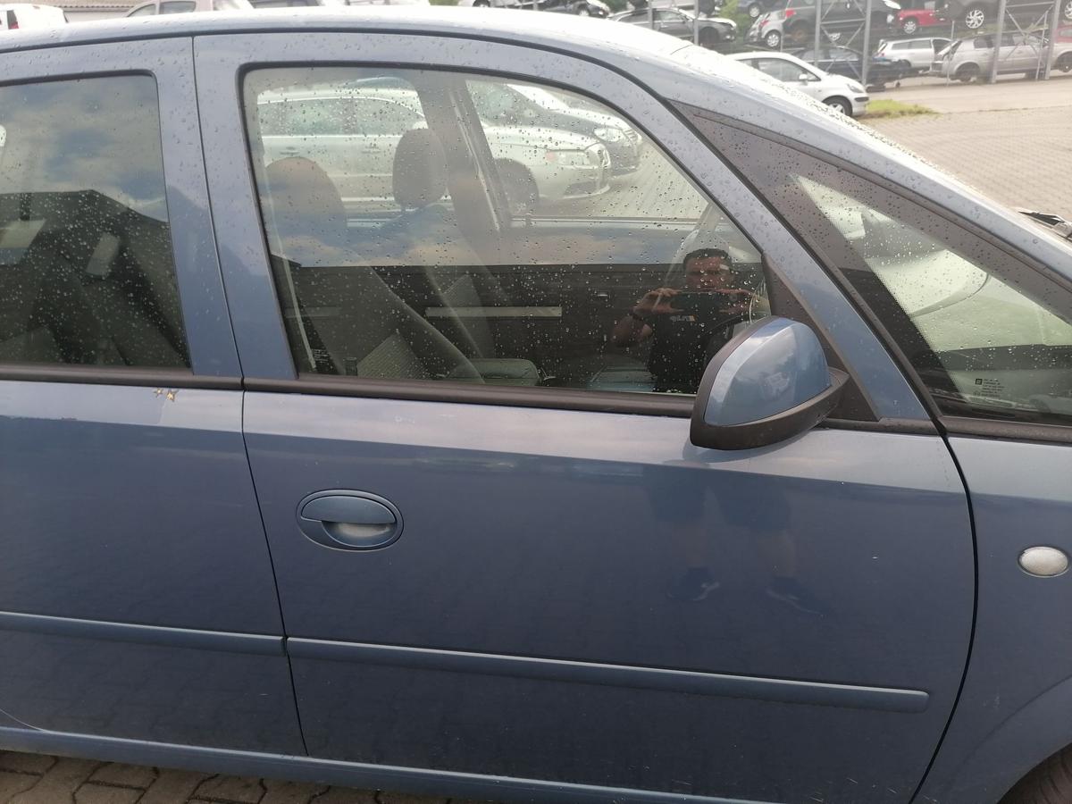 Opel Meriva A original T&uuml;r vorn rechts Blaumetallic Z21T Eisenherz Rohbau Bj.2008
