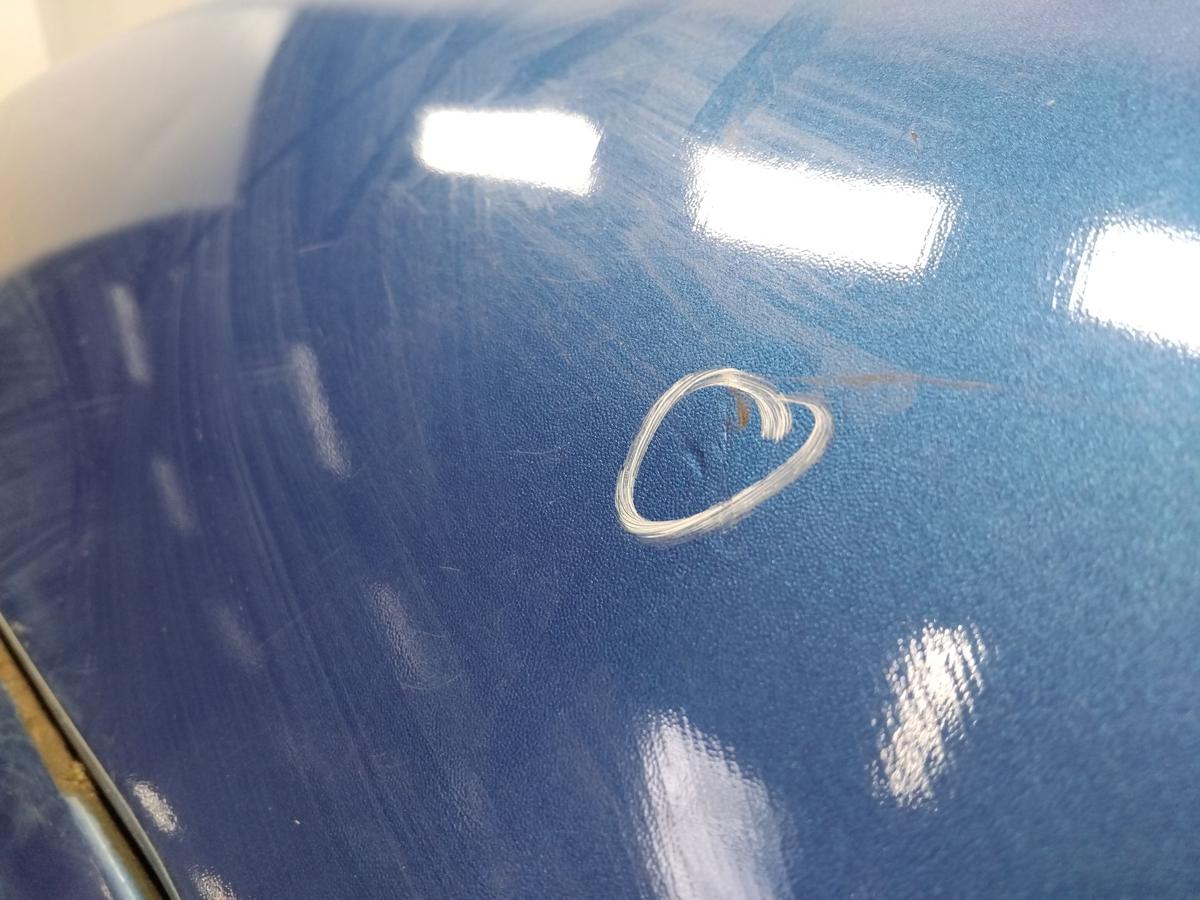 Citroen C2 original Sto&szlig;f&auml;nger Sto&szlig;stange hinten blau BJ2003