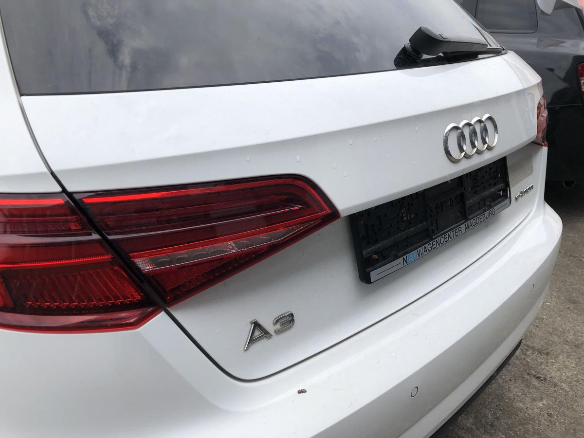 Audi A3 8V Sportback e-tron Heckklappe Heckdeckel Kofferklappe Rohbau LY9C weiss