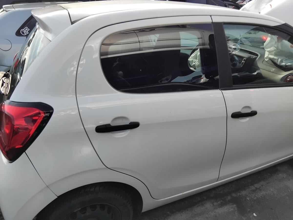 Citroen C1 II Tür hinten rechts weiss KWD Lipizzan White 5-türig BJ2014
