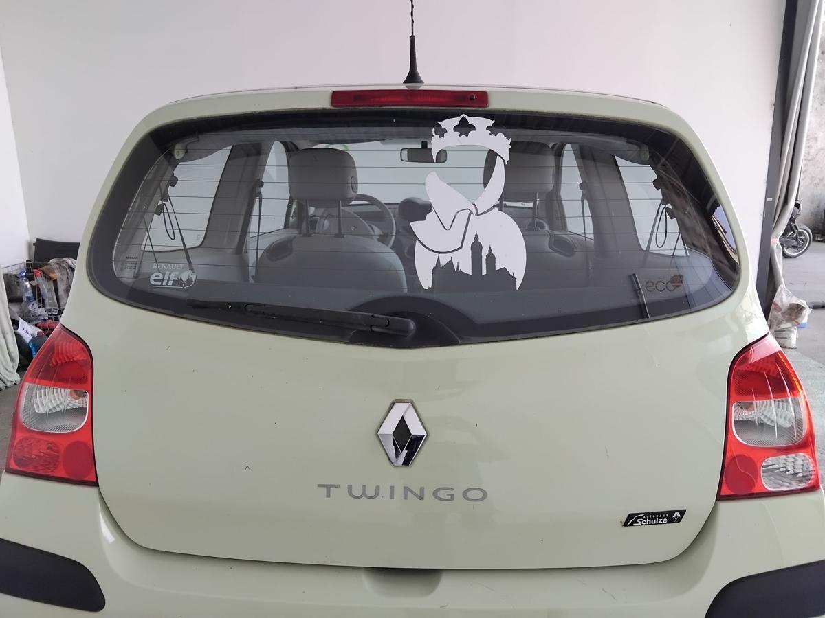 Renault Twingo 2 Heckklappe DVF97 Pastellgelb mit Heckscheibe BJ2008