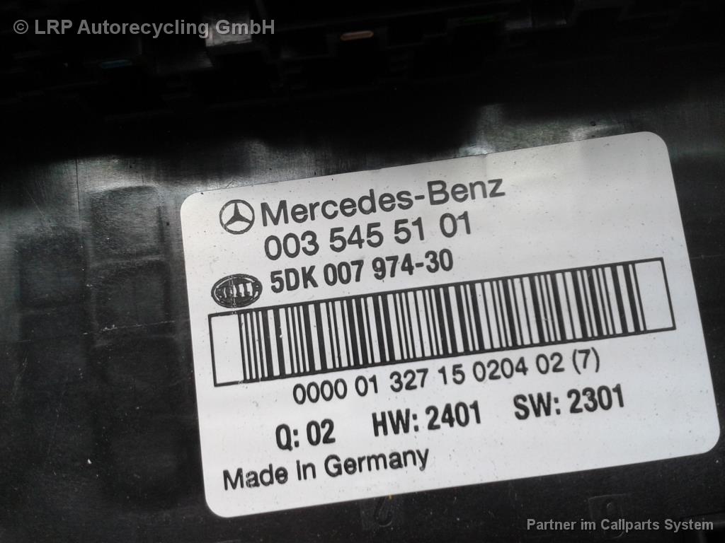 Sicherungskasten 0035455101 Mercedes-Benz C180-C320 Sportcoupe BJ: 2001