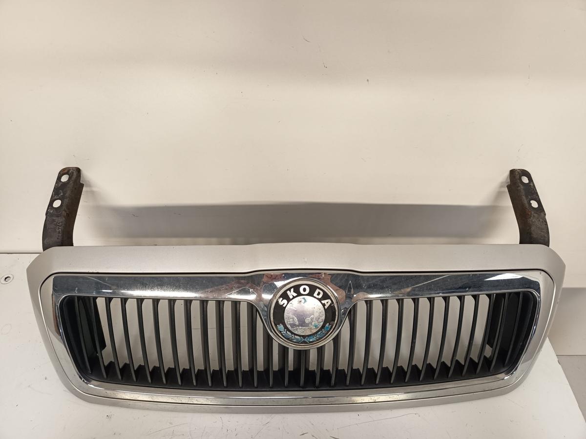 Skoda Octavia 1U orig Kühlergrill Frontgrill Emblem LF7T Silber Bj 2003