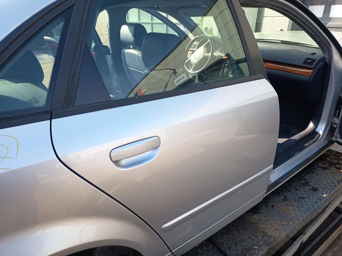 Audi A4 B6 Limo original T&uuml;r hinten rechts Fond Y7W Lichtsilber Bj 2003