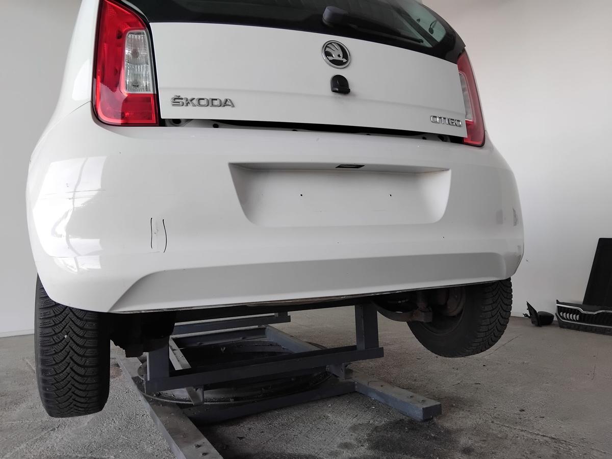 Skoda Citigo original Sto&szlig;stange Stossf&auml;nger hinten LB9A Candywei&szlig; BJ2017