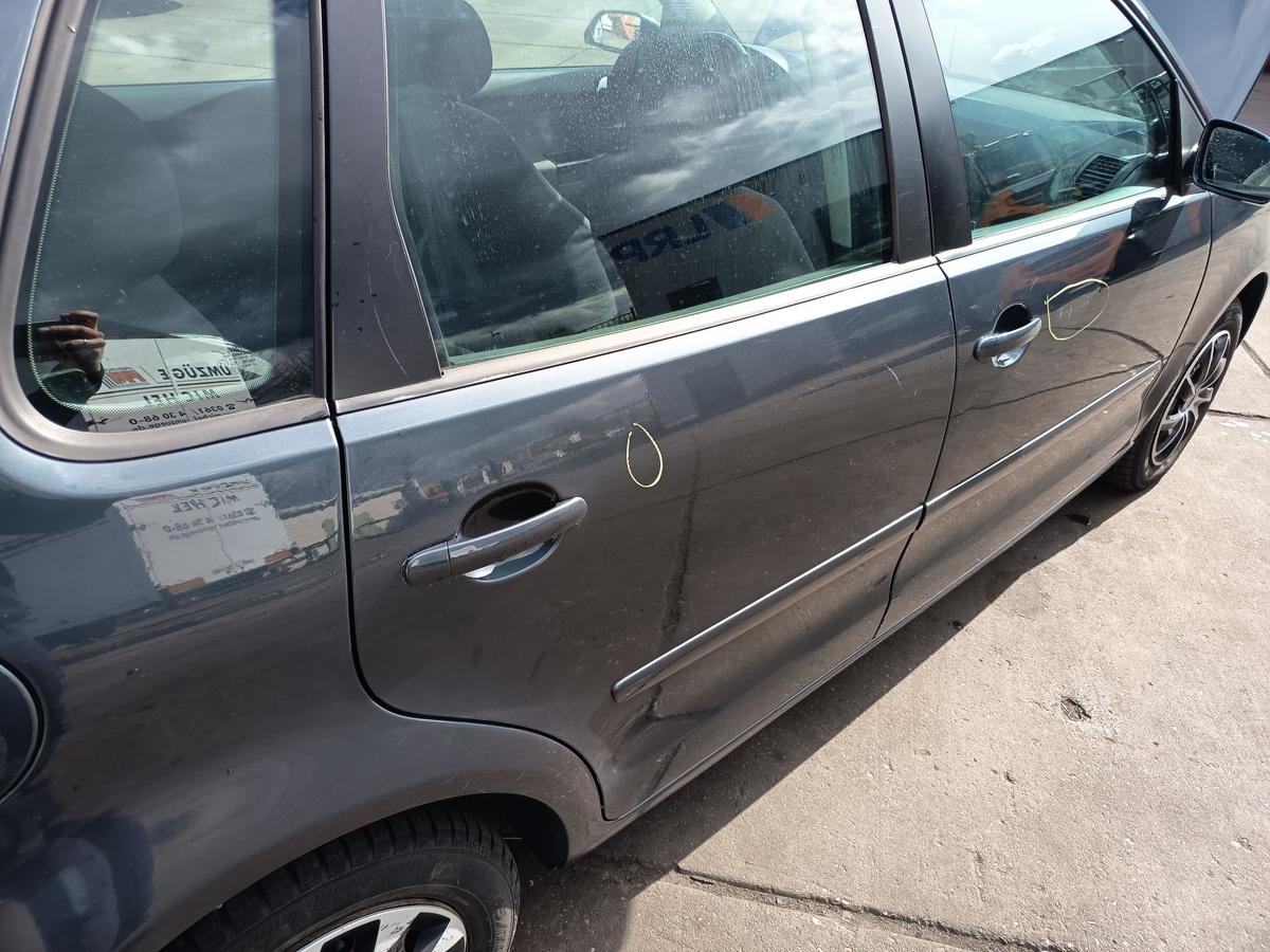 VW Polo 9N3 original T&uuml;r hinten rechts Fond 5t&uuml;rer C7V Anthrazitblau Bj 2007