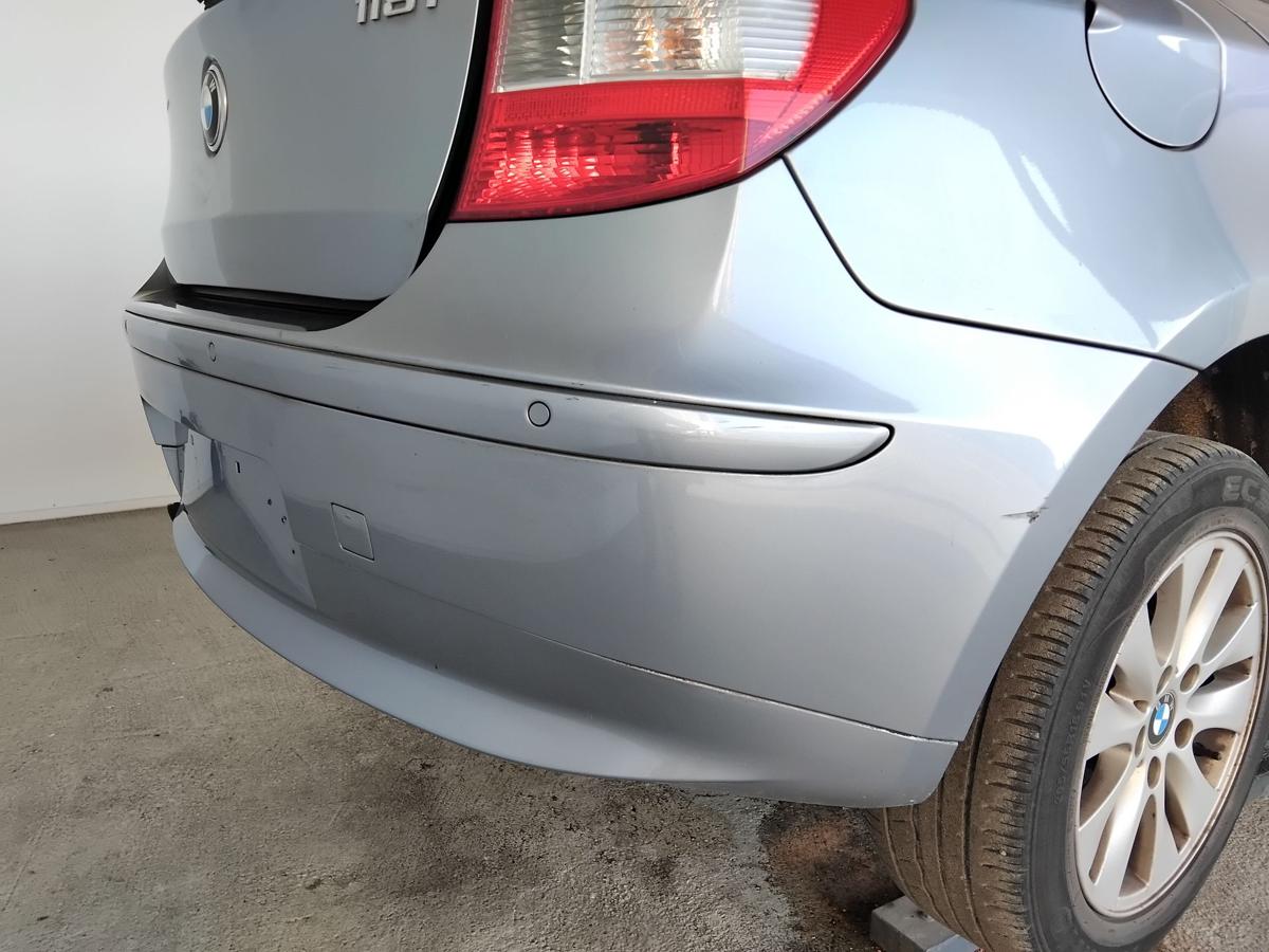 BMW 1er E87 original Stoßstange Stoßfänger hinten PDC A18 Quarzblau BJ2006