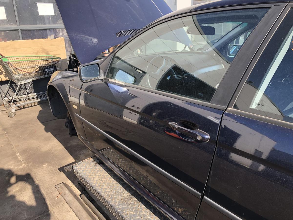 BMW E46 Compact original Tür links Fahrer 317 Orientblau Bj 2004