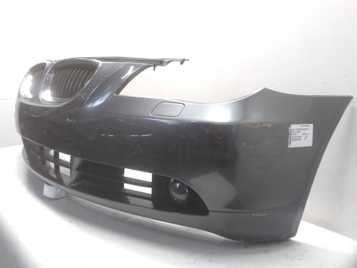 BMW 5er E60 E61 original Sto&szlig;f&auml;nger Sto&szlig;stange vorn SRA PDC besch&auml;digt Bj.2006