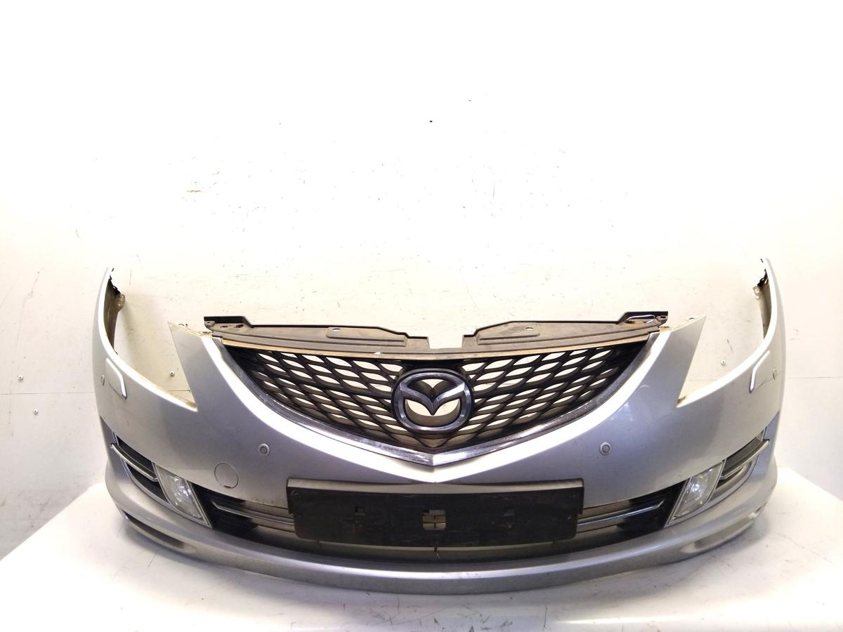 Mazda 6 GH original Stoßstange Stossfänger vorn SRA PDC silber BJ2007