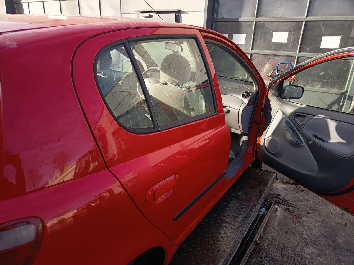 Toyota Yaris XP10 original T&uuml;r hinten rechts Fond 3P0 Vulkanrot Bj 2001