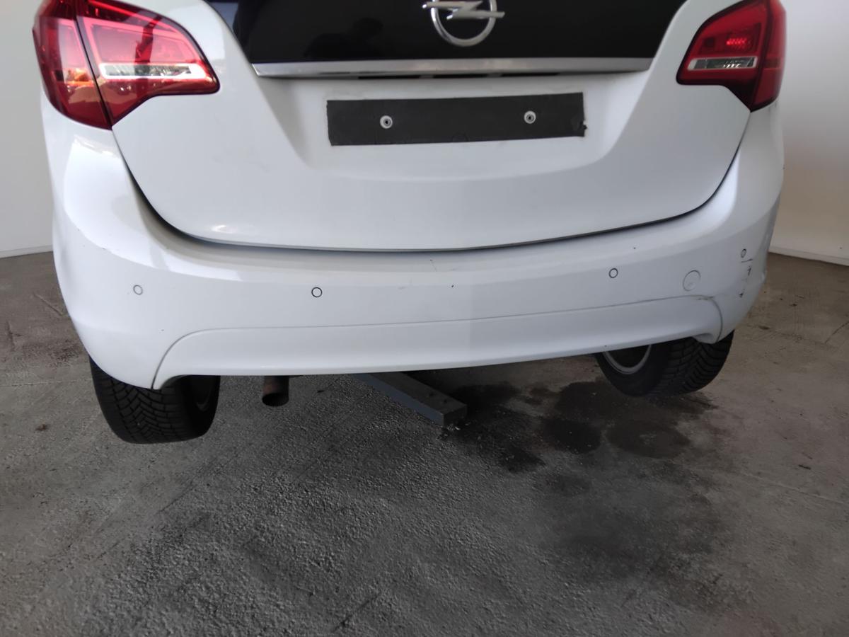 Opel Meriva B original Stoßfänger Stoßstange hinten casablancaweiss PDC BJ2011