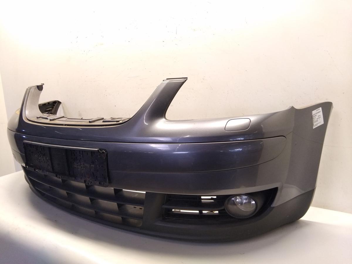 VW Touran 1T orig.Stoßstange Stossfänger vorn Scheinwerferreinigung BJ2005 LD7X platinumgrey