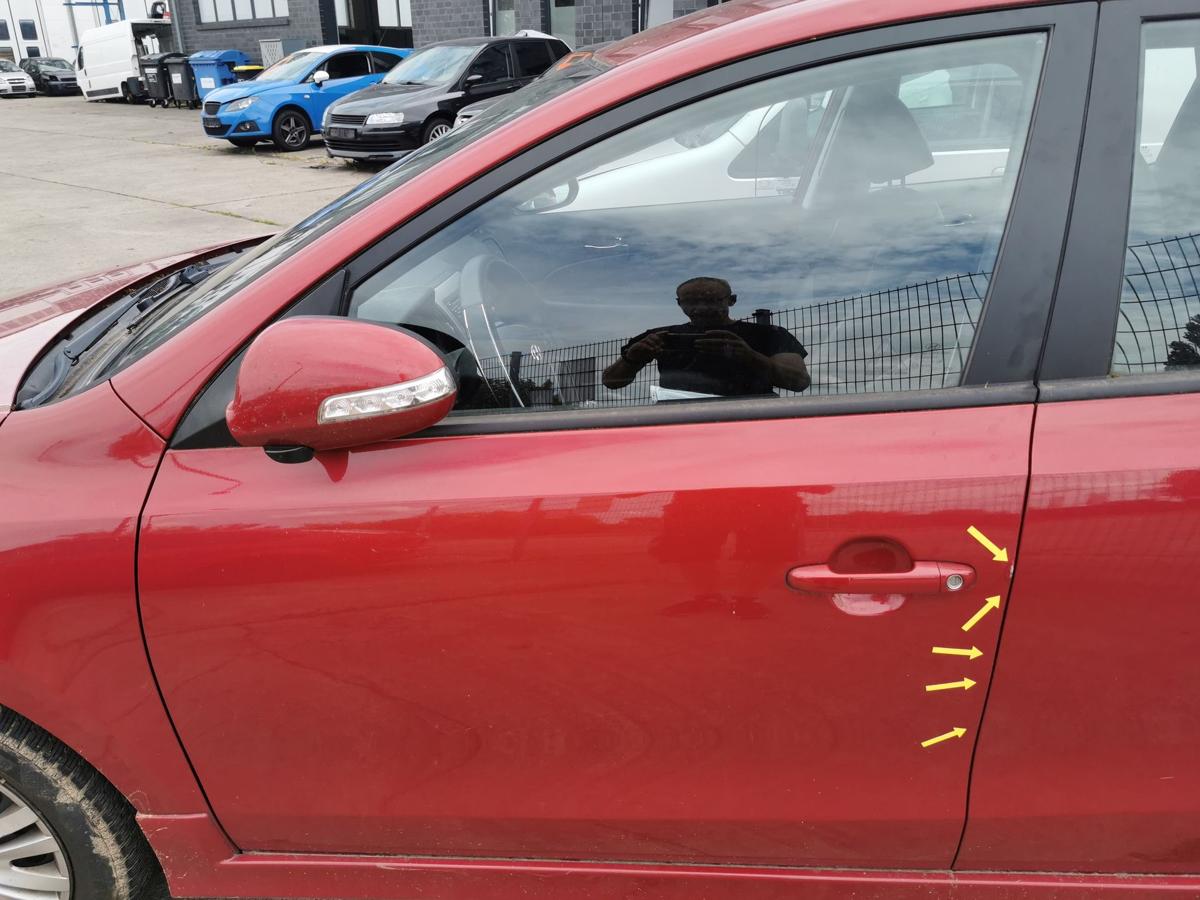 Hyundai I30 CW FD Fahrertür Tür Autotür vorn links HAT Glowing Red BESCHÄDIGT