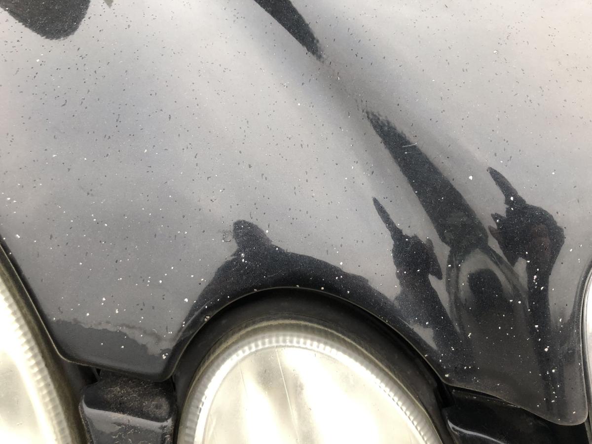 Mercedes W211 S211 E Klasse Motorhaube Bonnet besch&auml;digt ohne Grill schwarz