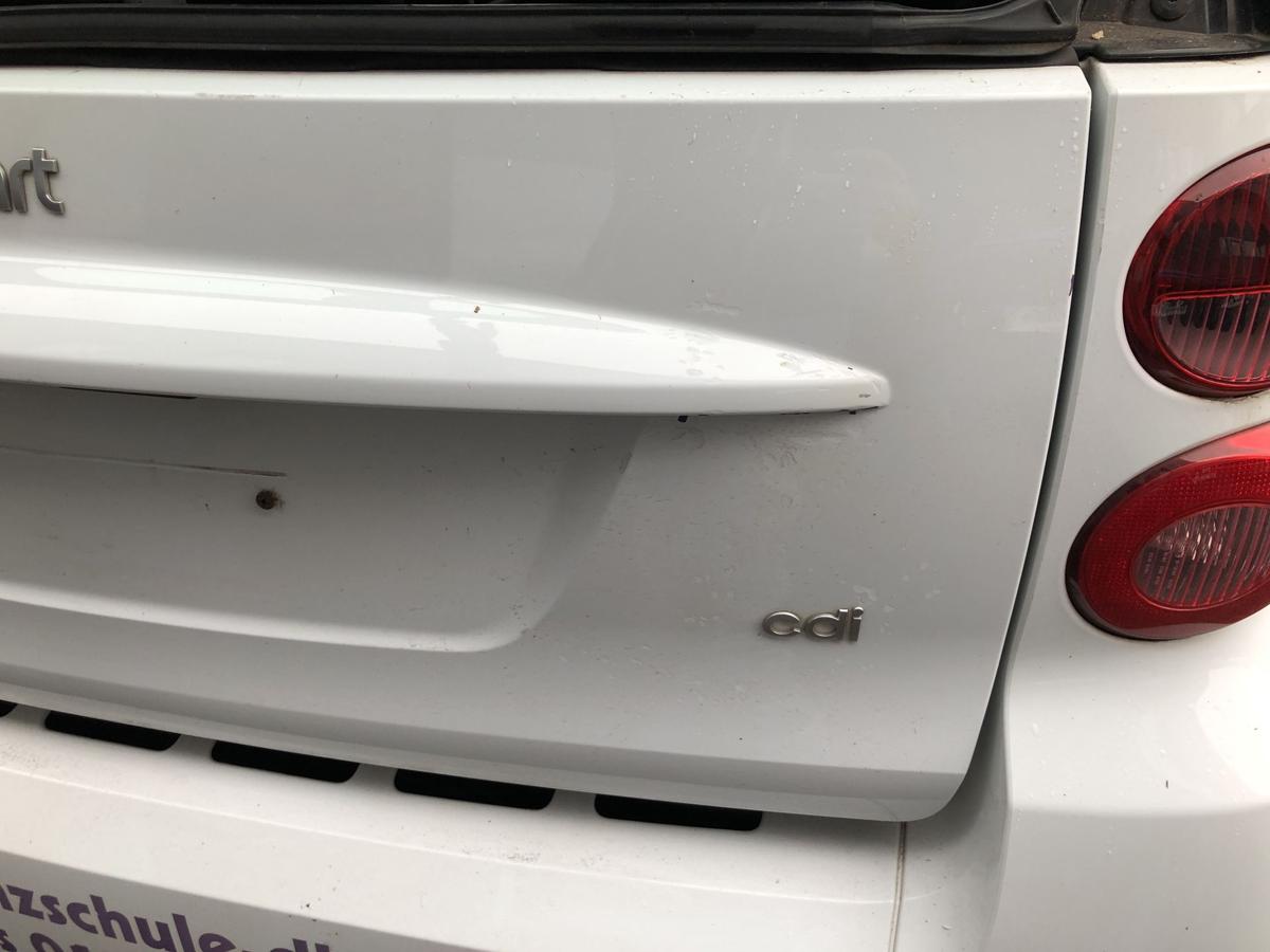 Smart 451 Mopf Heckklappe Unterteil Ladeklappe EAZ Kristallweiß